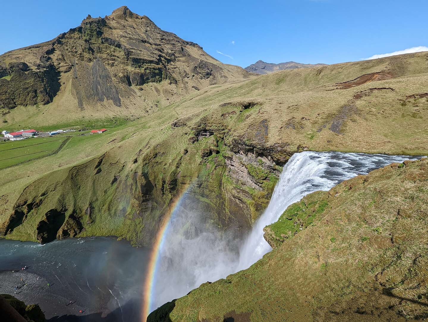 Rainbow above Skogafoss